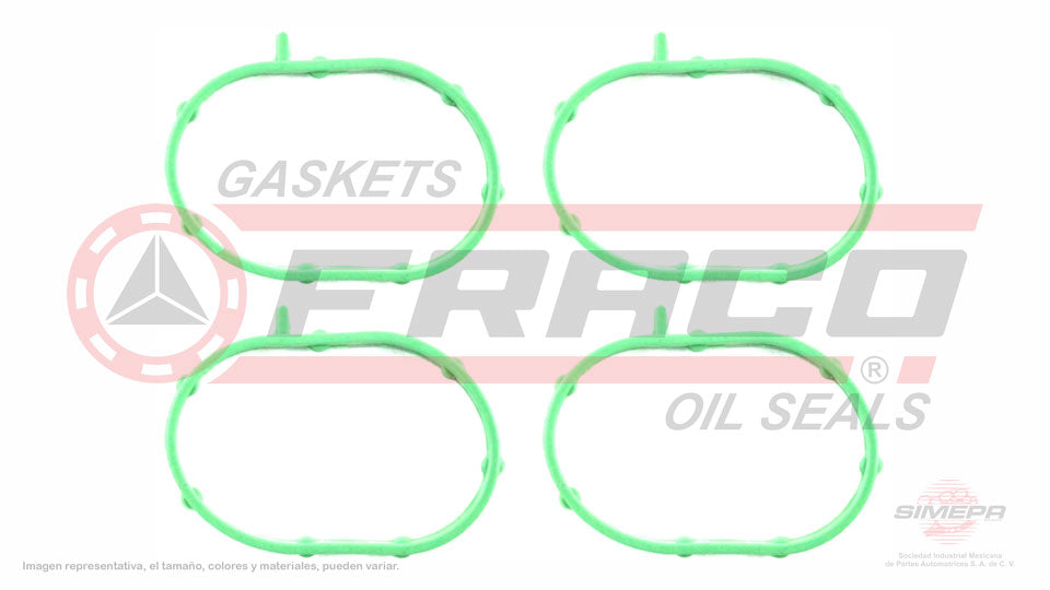 MIX-2640011 - EMPAQUE MULTIPLE DE ADMISION PARA FORD FIESTA L4 1.6 L DOHC 16 V. DOHC TI-VCT 2008-2016