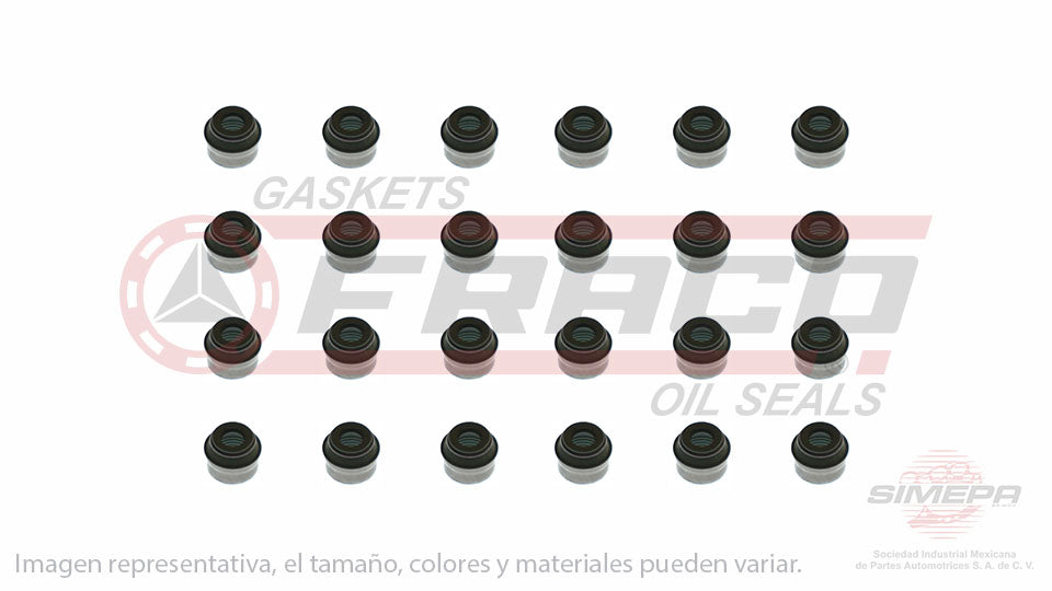SS-5825-V-24 - SELLOS DE VALVULA POR JUEGOS PARA CHRYSLER 200 V6 3.6 L. PENTASTAR 24 V. DOHC ERB 2011-2016