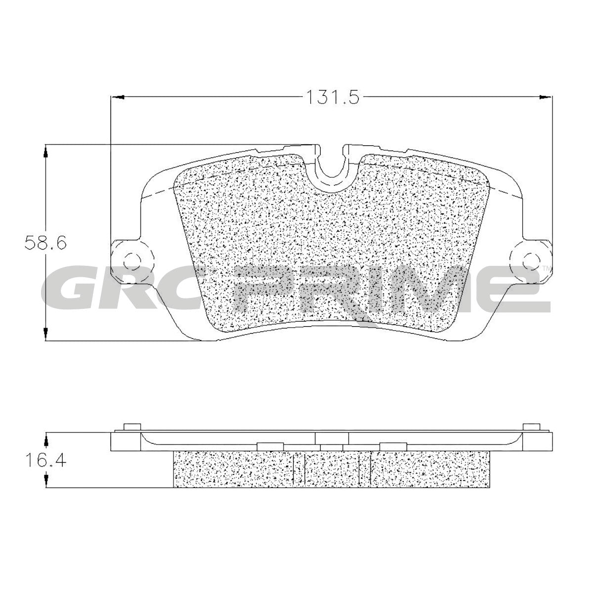 GPRD1692 - BALATAS SEMIMETALICAS TRASERAS PARA LAND ROVER DEFENDER 110 2020-2022