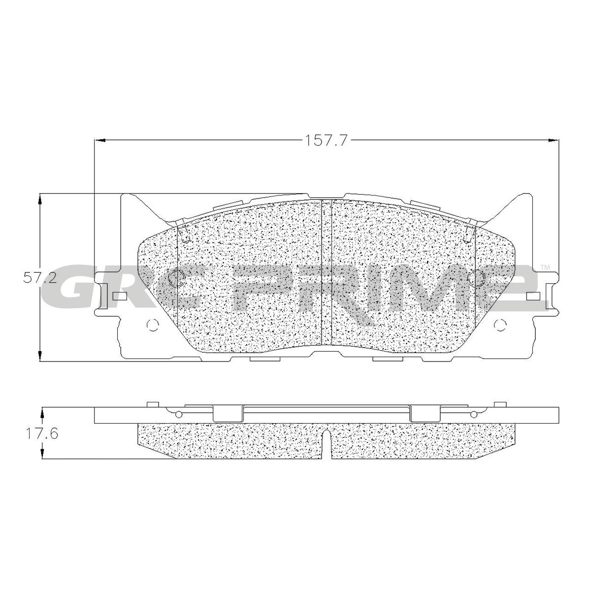 GPRD1222 - BALATAS CERAMICAS DELANTERAS PARA LEXUS ES300H 2013-2018