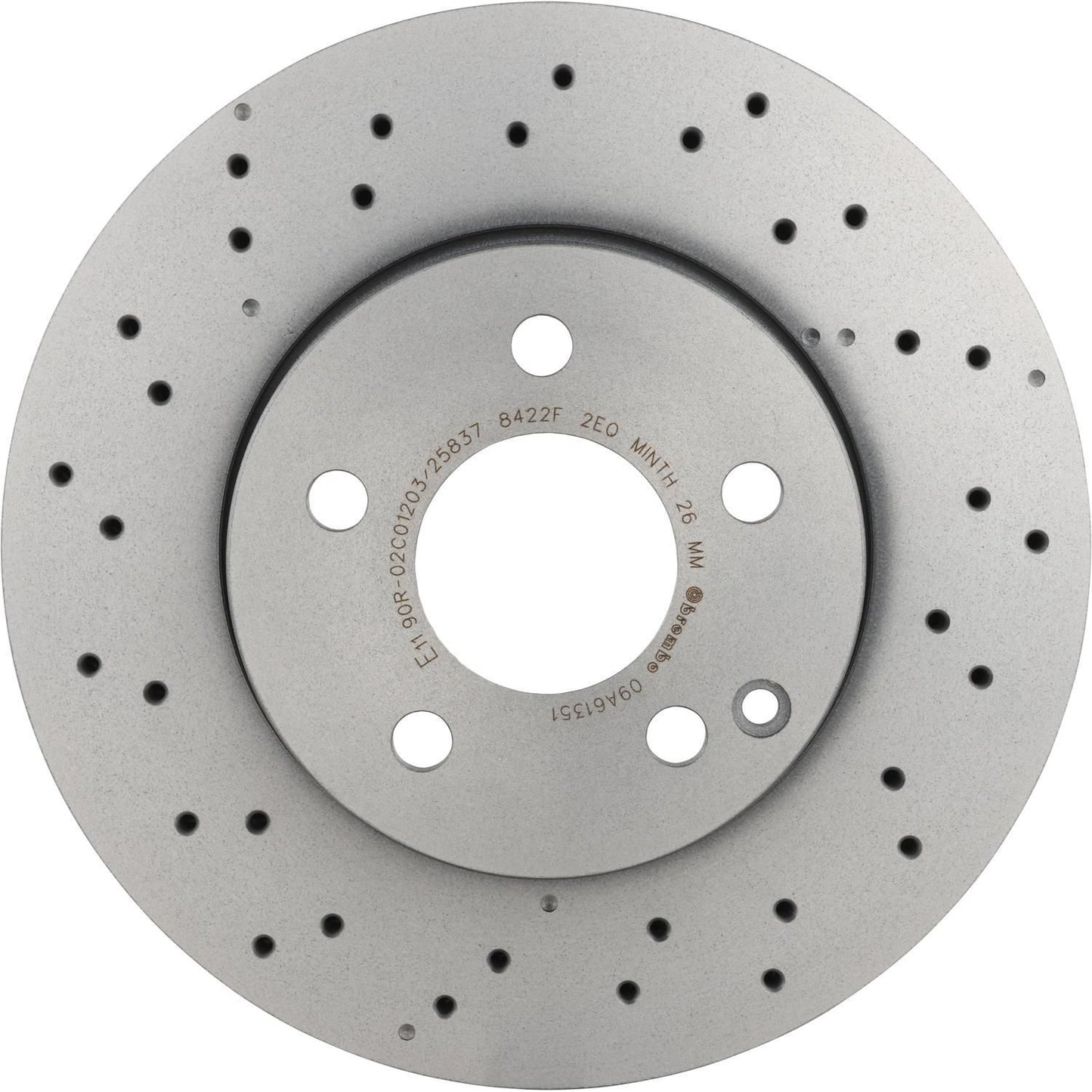 BRE-09.A613.51 - PAR DE DISCOS DE FRENO DELANTEROS PARA MERCEDES-BENZ C200 BASE 2013-2013