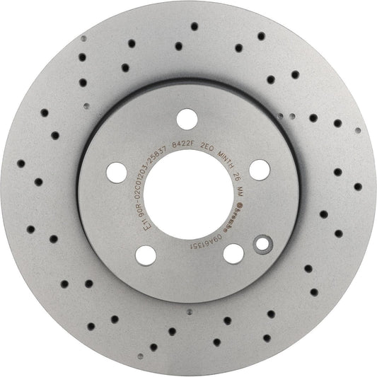 BRE-09.A613.51 - PAR DE DISCOS DE FRENO DELANTEROS PARA MERCEDES-BENZ C200 BASE 2013-2013