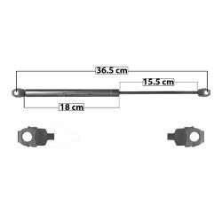 MANJ-60042 - AMORTIGUADOR COFRE PARA BMW SERIE 3 1992-1998 DERECHA/IZQUIERDA