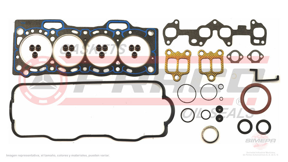 FSX-8040054 - JUEGO DE EMPAQUES PARA TOYOTA TERCEL L4 1.5 L 12 V. SOHC 3E 3EE 1987-1994