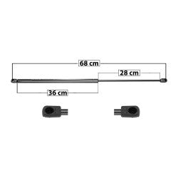 MANJ-22462 - AMORTIGUADOR COFRE PARA VOLKSWAGEN BEETLE 1998-2011 DERECHA/IZQUIERDA