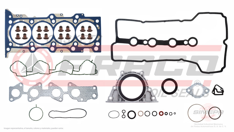 FSX-6040040 - JUEGO DE EMPAQUES PARA CHEVROLET AVEO L4 1.5 L 16V DOHC L2B 2018-2022