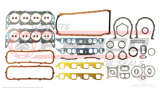 FSX-3082230 - JUEGO DE EMPAQUES PARA CHEVROLET B60 V8 6.0 L 16 V. OHV 1980-1985