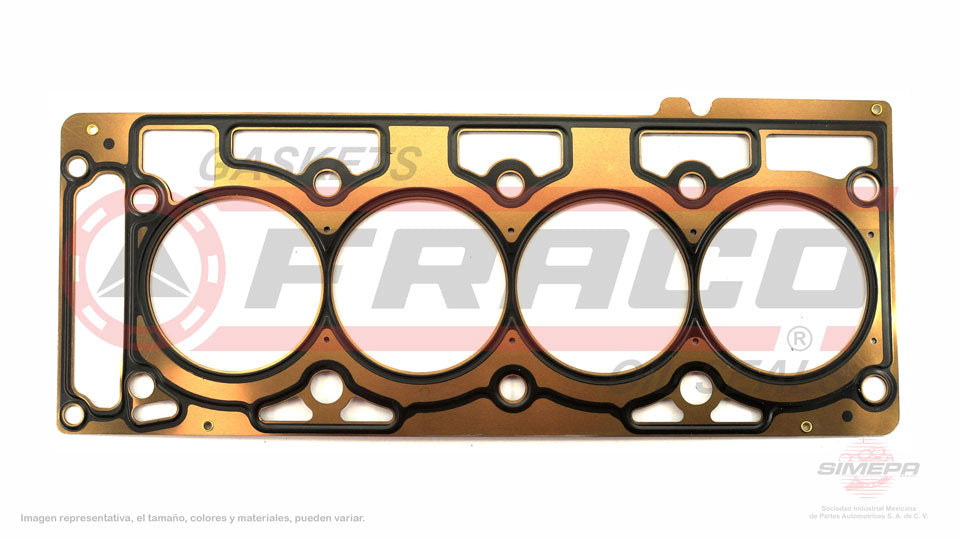 HGX-2640017-MLO - EMPAQUE DE CABEZA PARA FORD FIESTA L4 1.6 L SOHC 8 V. SOHC ZETEC-ROCAM 2001-2010