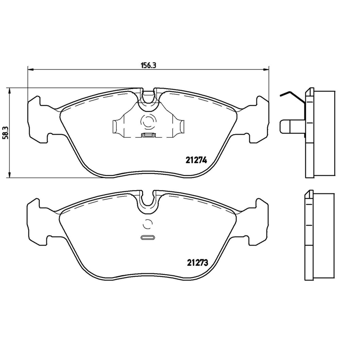 BRE-P86013 - BALATAS DELANTERAS PARA VOLVO C70 BASE 1998-2005