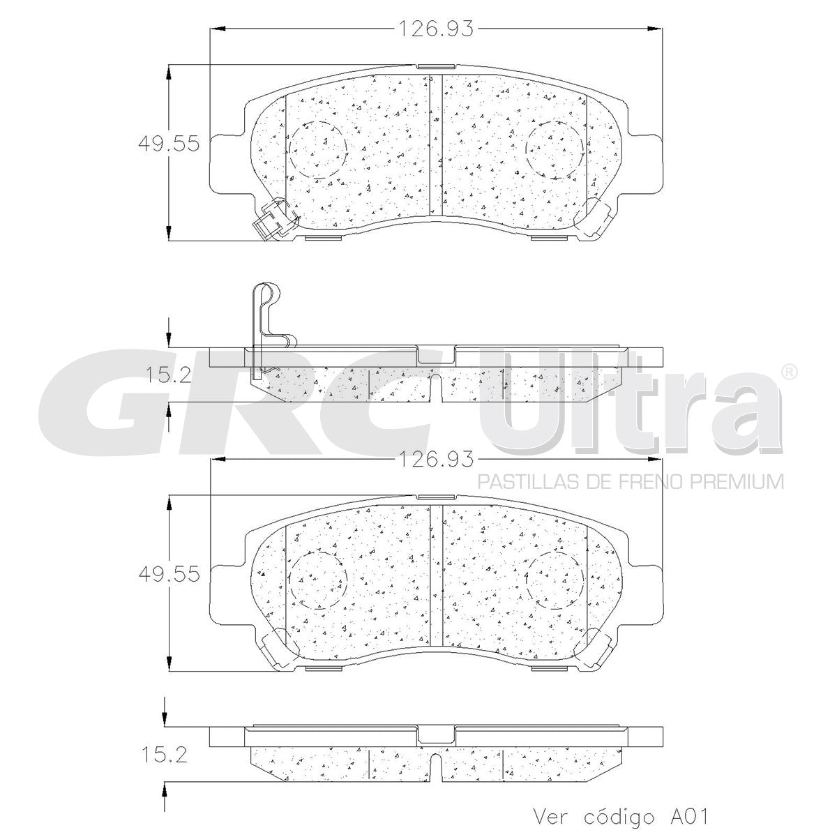GCD2272 - BALATAS CERAMICAS DELANTERAS PARA SUZUKI ERTIGA 2019-2021