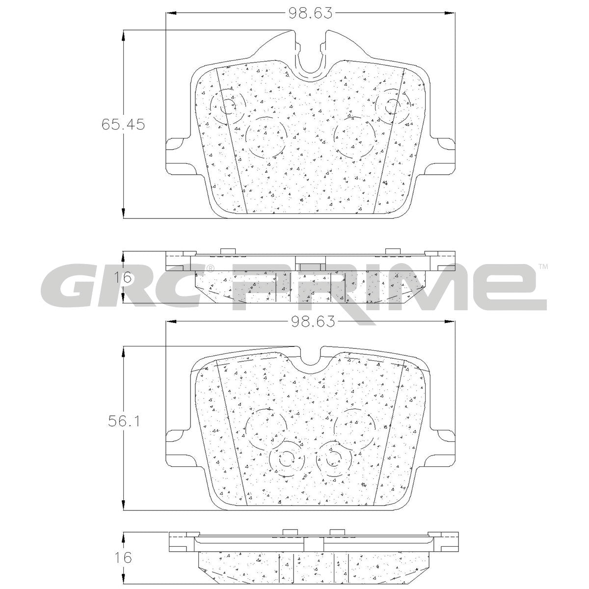GPRD2221 - BALATAS CERAMICAS TRASERAS PARA BMW 230I 2022-2023