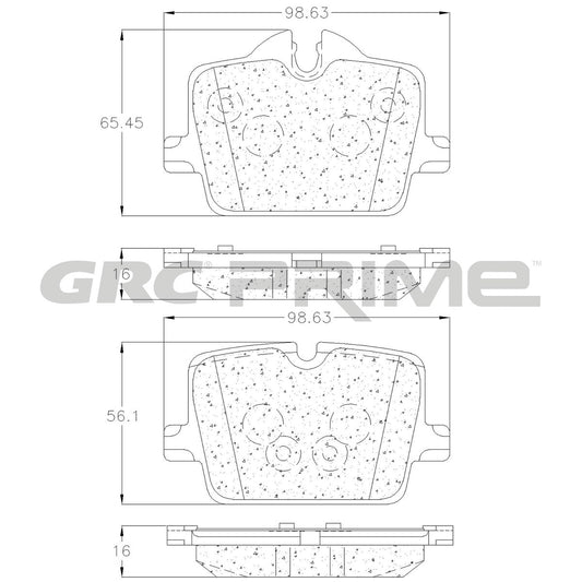 GPRD2221 - BALATAS CERAMICAS TRASERAS PARA BMW 230I 2022-2023