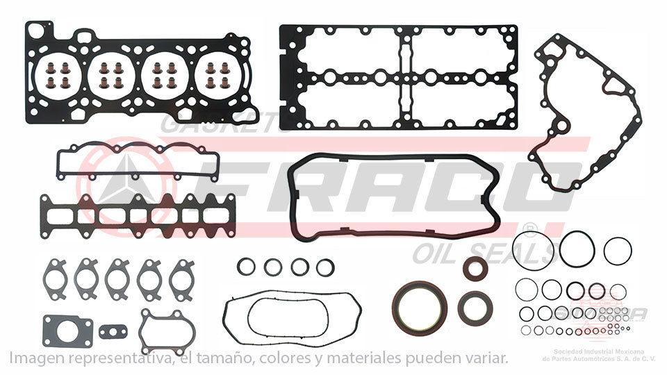 FSX-2540335 - JUEGO DE EMPAQUES PARA FIAT DUCATO L4 2.3 L. DIESEL 16 V. MULTIJET F1AE0481D/T  2008-2014