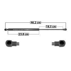 MANJ-96541 - AMORTIGUADOR 5TA PUERTA PARA PEUGEOT 308 2007-2013 DERECHA/IZQUIERDA