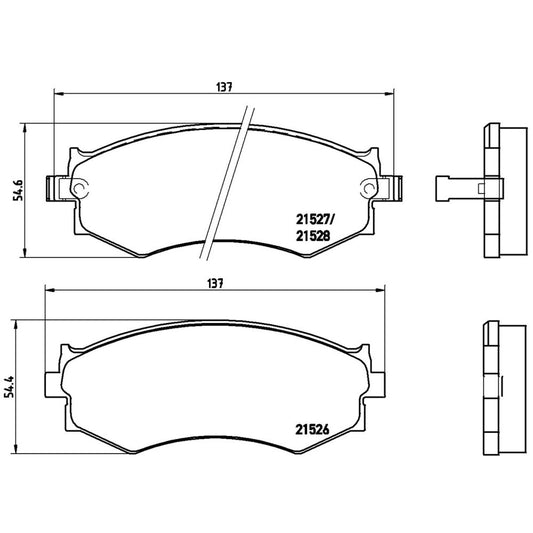 BRE-P30002 - BALATAS DELANTERAS PARA NISSAN SENTRA BASE 2004-2006