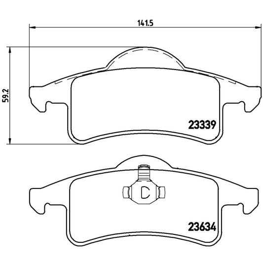 BRE-P37006 - BALATAS TRASERAS PARA JEEP GRAND CHEROKEE LAREDO 1999-2004