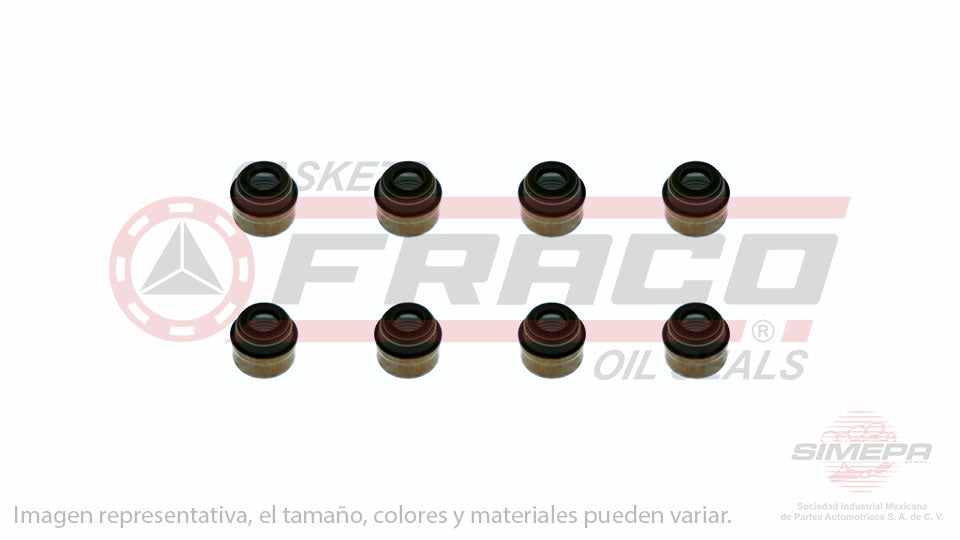 SS-5260-V-08 - SELLOS DE VALVULA POR JUEGOS PARA CHEVROLET TORNADO L4 1.8 L 8 V. SOHC C18NZ 2007-2010