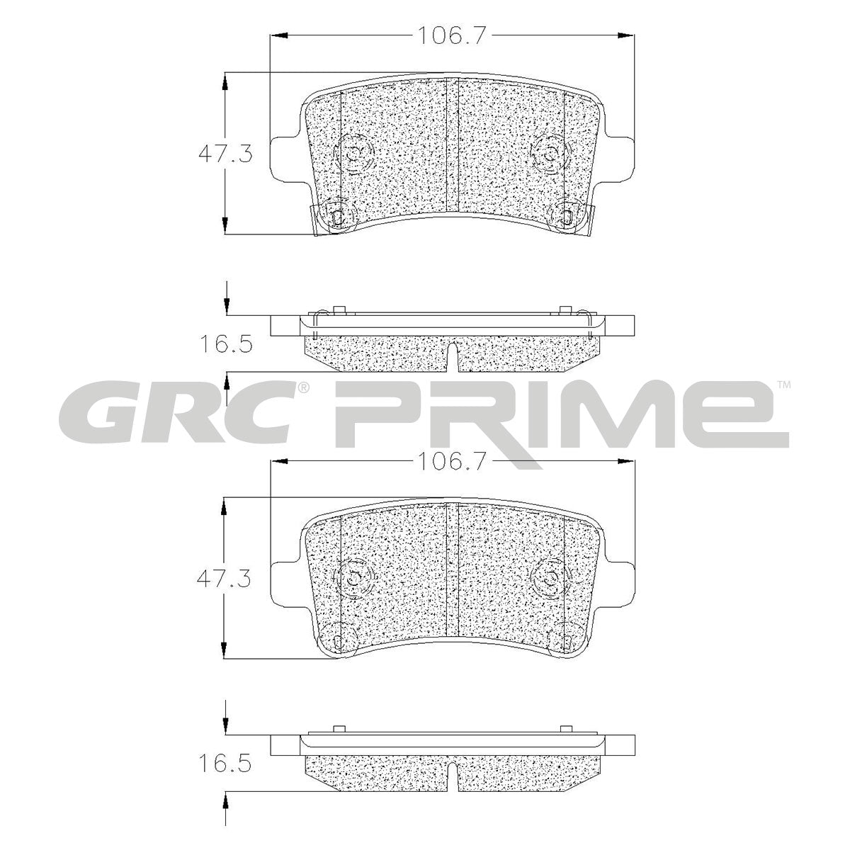 GPRD1430 - BALATAS CERAMICAS TRASERAS PARA BUICK ALLURE 2010-2010