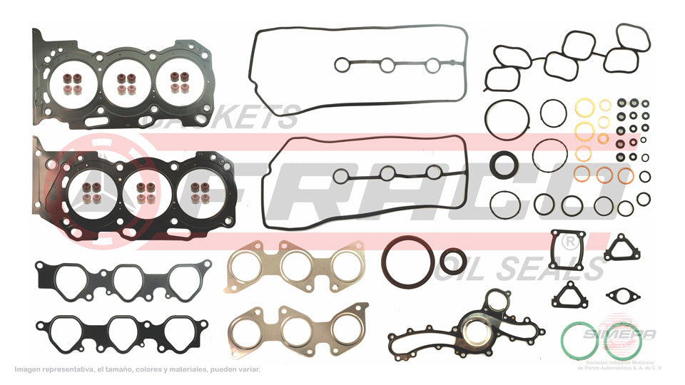 FSX-8062070 - JUEGO DE EMPAQUES PARA TOYOTA 4RUNNER V6 4.0 L 24 V. DOHC 1GRFE 2003-2009