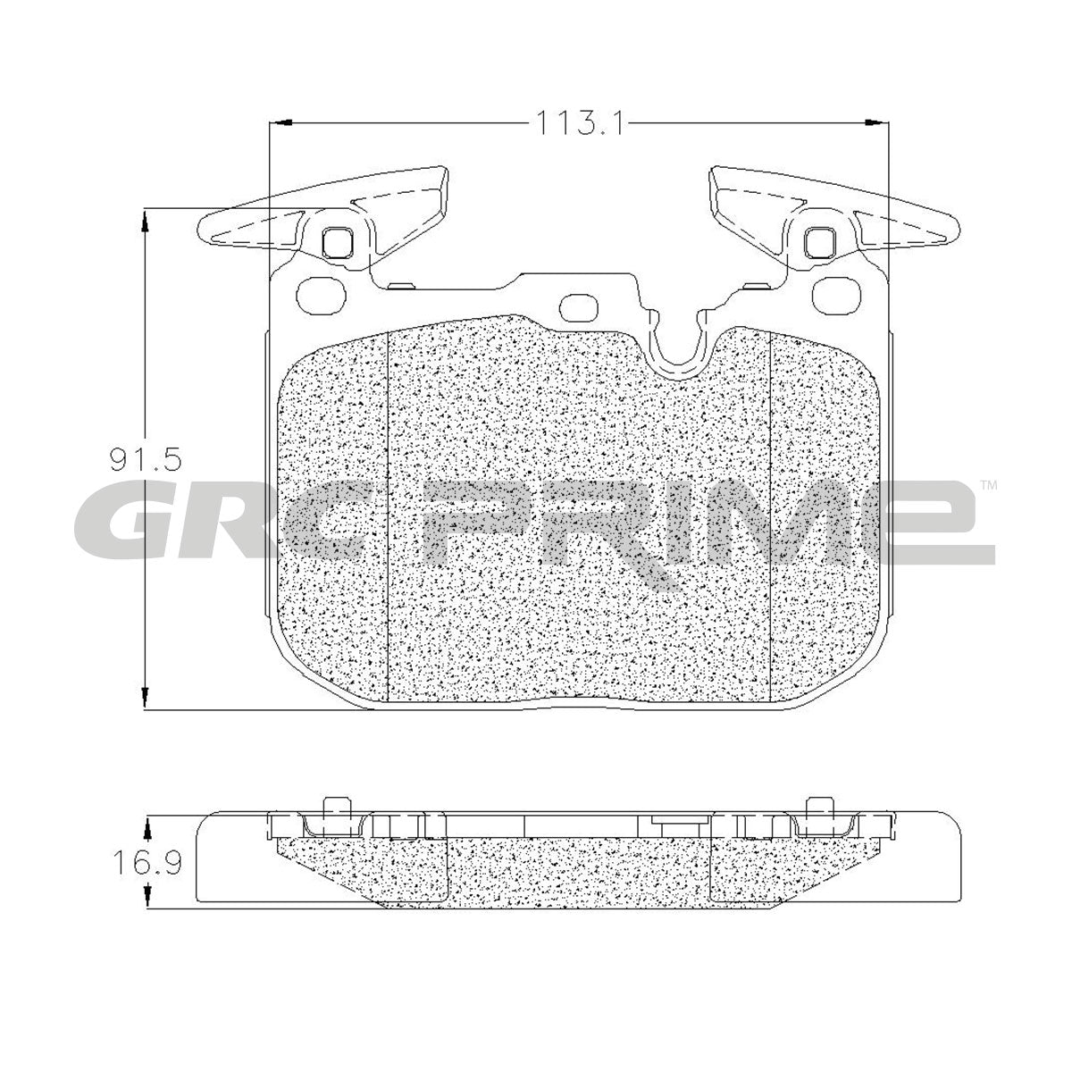 GPRD1609 - BALATAS CERAMICAS DELANTERAS PARA BMW 118I M SPORT 2020-2021