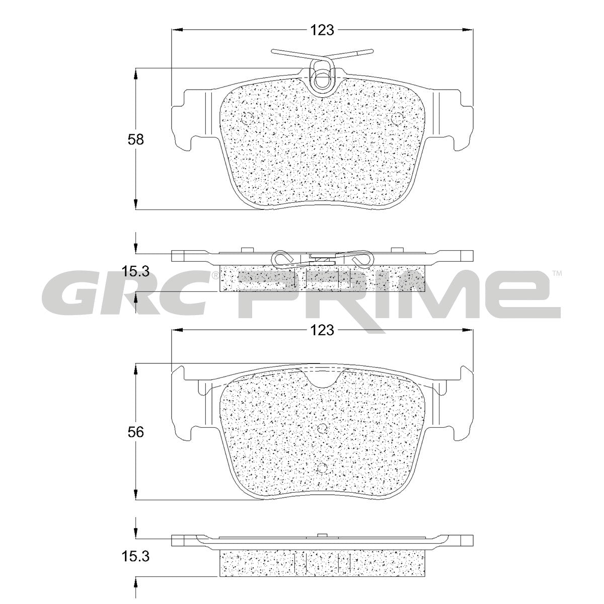 GPRD2433 - BALATAS CERAMICAS TRASERAS PARA AUDI S3 2022-2024