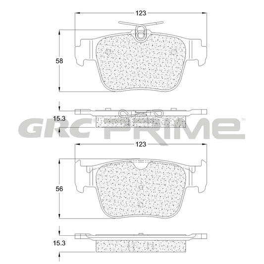 GPRD2433 - BALATAS CERAMICAS TRASERAS PARA AUDI S3 2022-2024