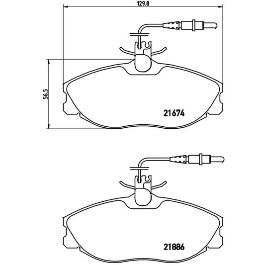 BRE-P61057 - BALATAS DELANTERAS PARA PEUGEOT 306 BASE 2001-2002