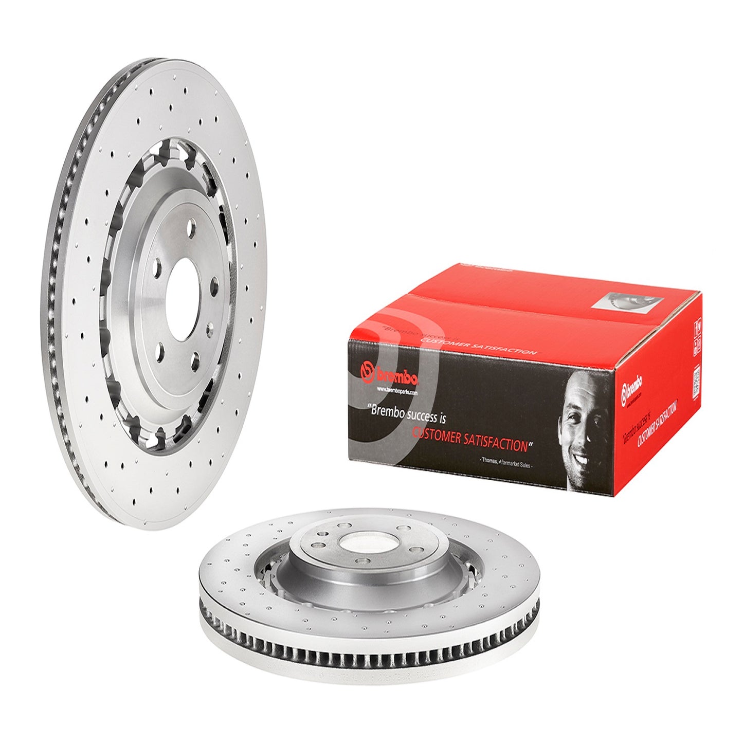 BRE-09.D174.53 - PAR DE DISCOS DE FRENO DELANTEROS PARA AUDI RS3 BASE 2018-2020