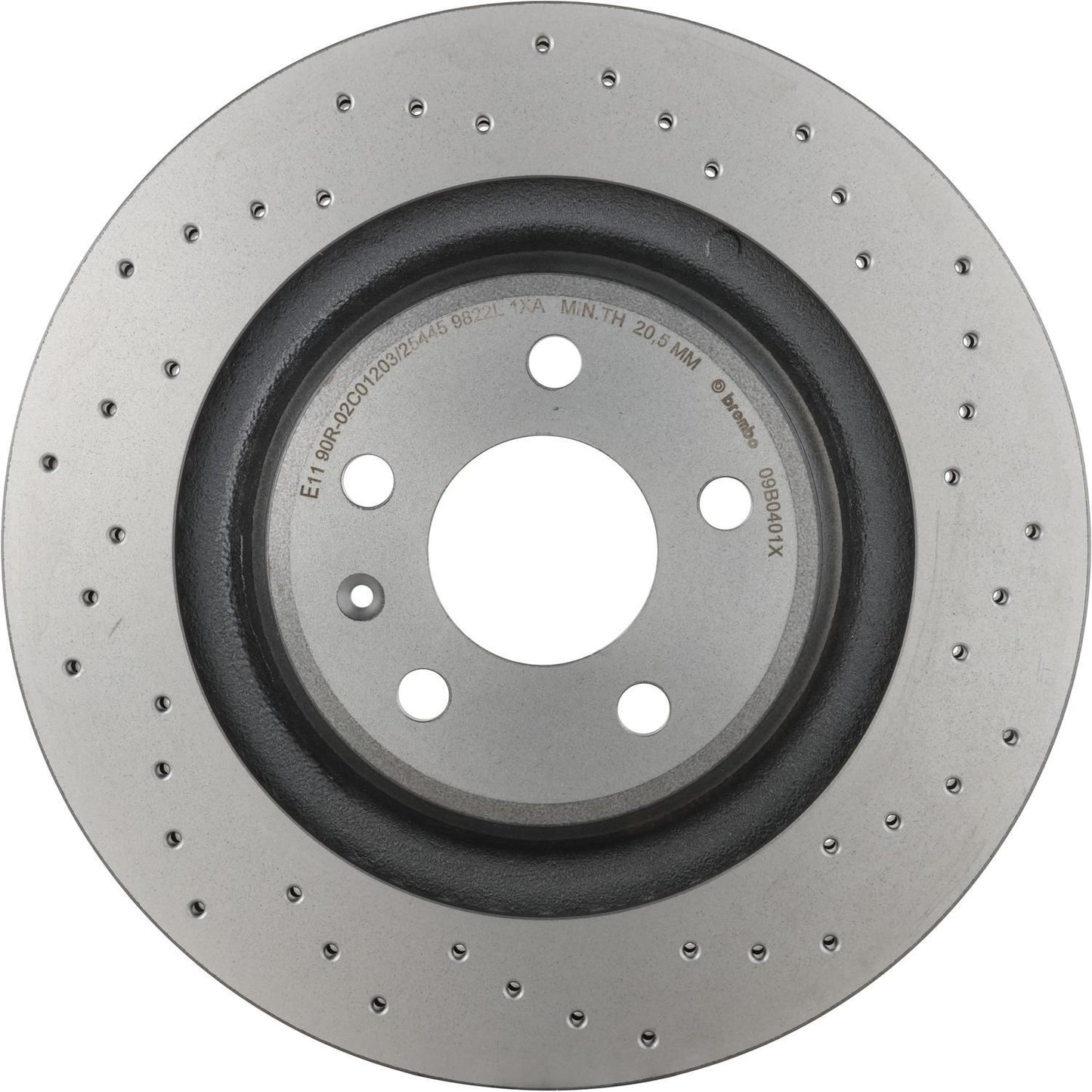 BRE-09.B040.1X - PAR DE DISCOS DE FRENO TRASEROS PARA AUDI Q5 BASE 2009-2013