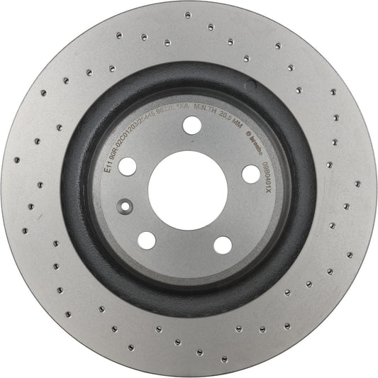 BRE-09.B040.1X - PAR DE DISCOS DE FRENO TRASEROS PARA AUDI Q5 BASE 2009-2013