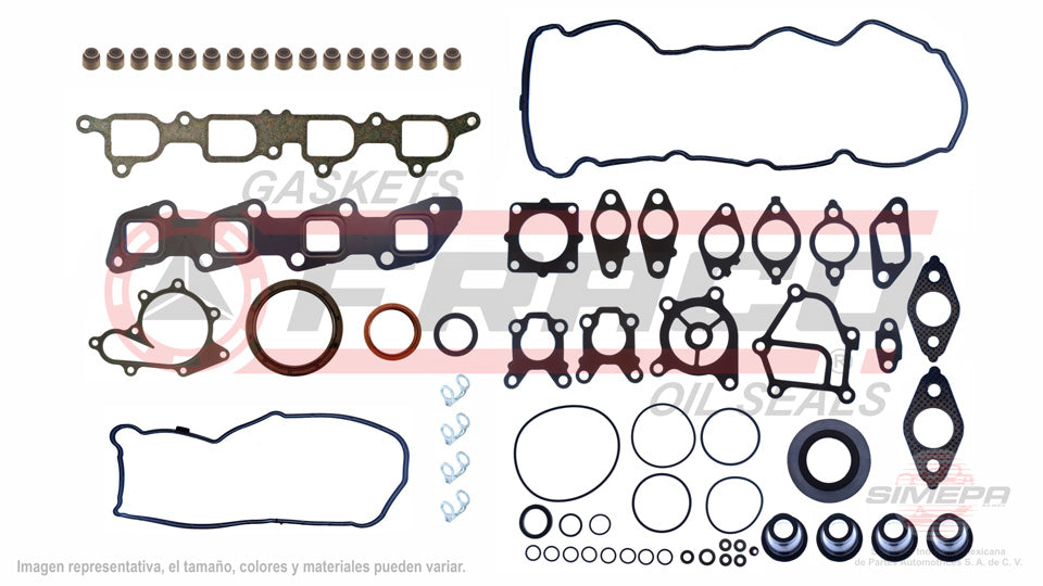 FSX-5840290WHG - JUEGO DE EMPAQUES PARA NISSAN FRONTIER L4 2.5 L DIESEL 16 V. YD25DDTIINYECCIÓN DIRECTA 2007-2014