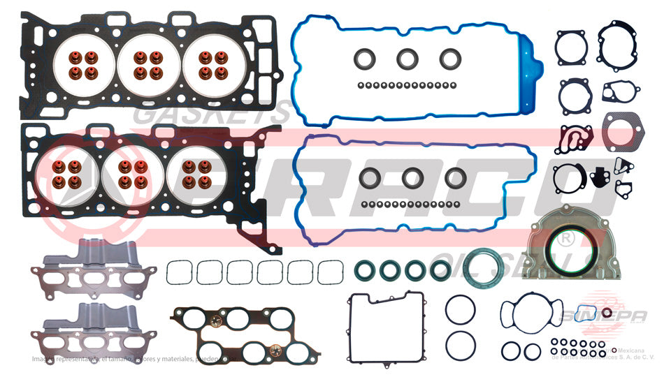 FSX-3062086SB - JUEGO DE EMPAQUES PARA BUICK ENCLAVE V6 3.6 L 24 V DOHC LLT 2009-2013