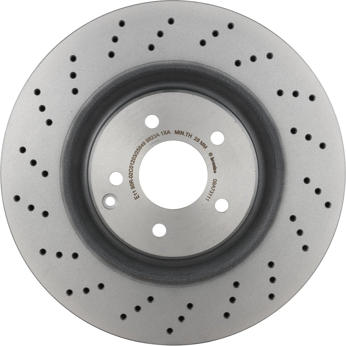 BRE-09.A731.11 - PAR DE DISCOS DE FRENO DELANTEROS PARA MERCEDES-BENZ C32 AMG BASE 2002-2004