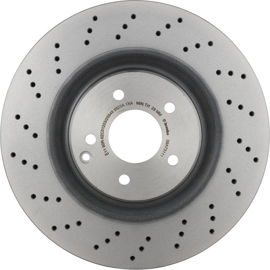 BRE-09.A731.11 - PAR DE DISCOS DE FRENO DELANTEROS PARA MERCEDES-BENZ C32 AMG BASE 2002-2004