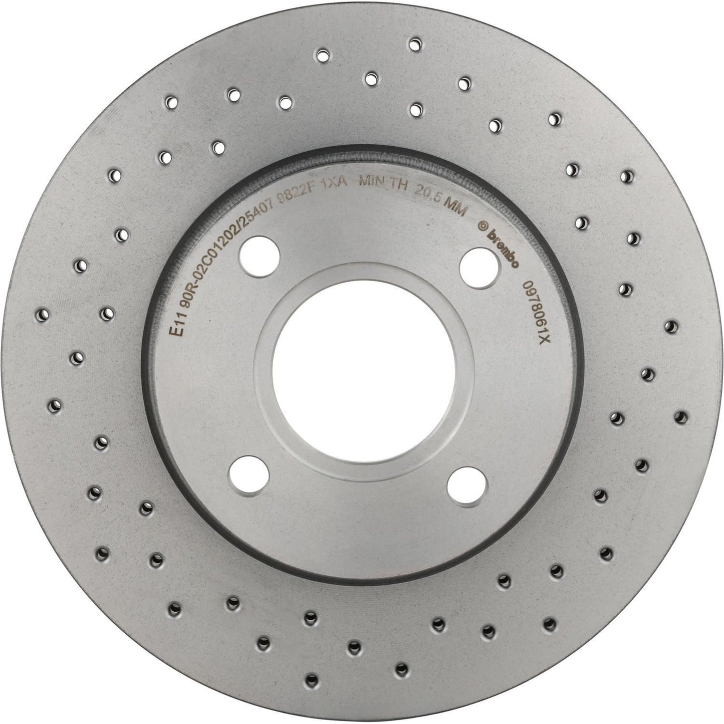 BRE-09.7806.1X - PAR DE DISCOS DE FRENO DELANTEROS PARA FORD ECOSPORT BASE 2004-2012