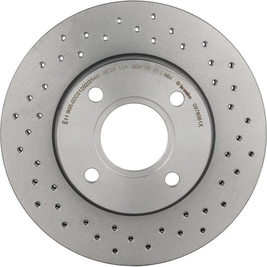 BRE-09.7806.1X - PAR DE DISCOS DE FRENO DELANTEROS PARA FORD ECOSPORT BASE 2004-2012