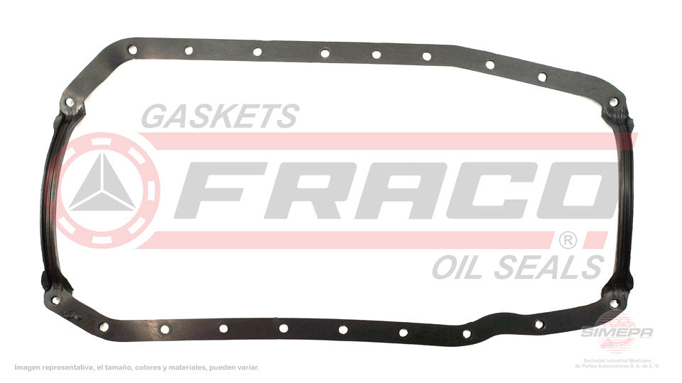 OSX-3840023 - EMPAQUE DE CARTER PARA CHEVROLET LUV L4 1.8 L 8 V. SOHC 1976-1982