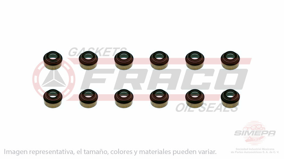 SS-5801-V-12 - SELLOS DE VALVULA POR JUEGOS PARA FORD AEROSTAR V6 4.0 L OHV 12 V. OHV 1990-1994