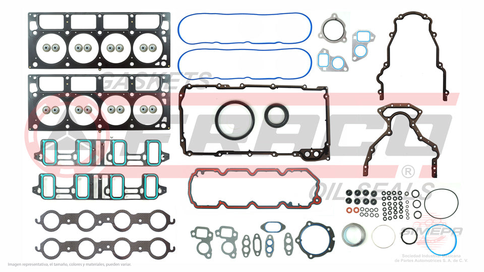FSX-3082174 - JUEGO DE EMPAQUES PARA CHEVROLET AVALANCHE  V8 6.0 L 16 V. OHV 2007-2009