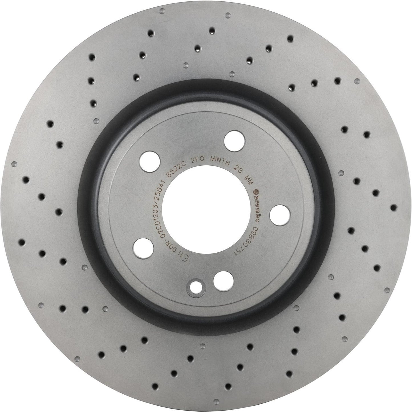 BRE-09.B807.51 - PAR DE DISCOS DE FRENO DELANTEROS PARA MERCEDES-BENZ CLA250 4MATIC 2014-2019