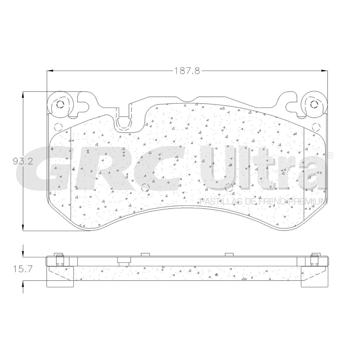 GMD1291 - BALATAS SEMIMETALICAS DELANTERAS PARA AUDI RS Q3 2017-2018