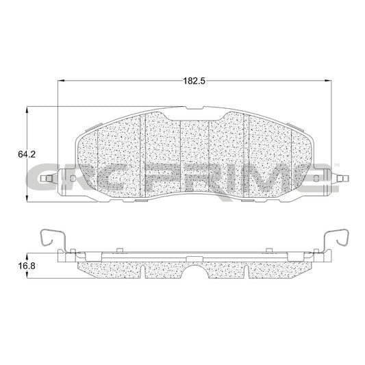 GPRD2230SD - BALATAS LOW METAL DELANTERAS PARA FORD EXPLORER BASE 2024-2024