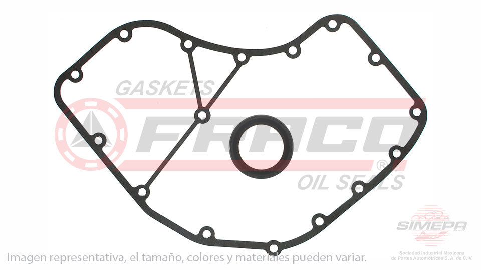 TCX-2540400 - EMPAQUE DE TAPA DE DISTRIBUCION PARA FIAT DUCATO L4 3.0 L DIESEL 16 V. DOHC F1CE3481E/M 2008-2011