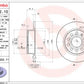 Discos De Freno brembo audi A3 2004-2013 Trasero Macizo