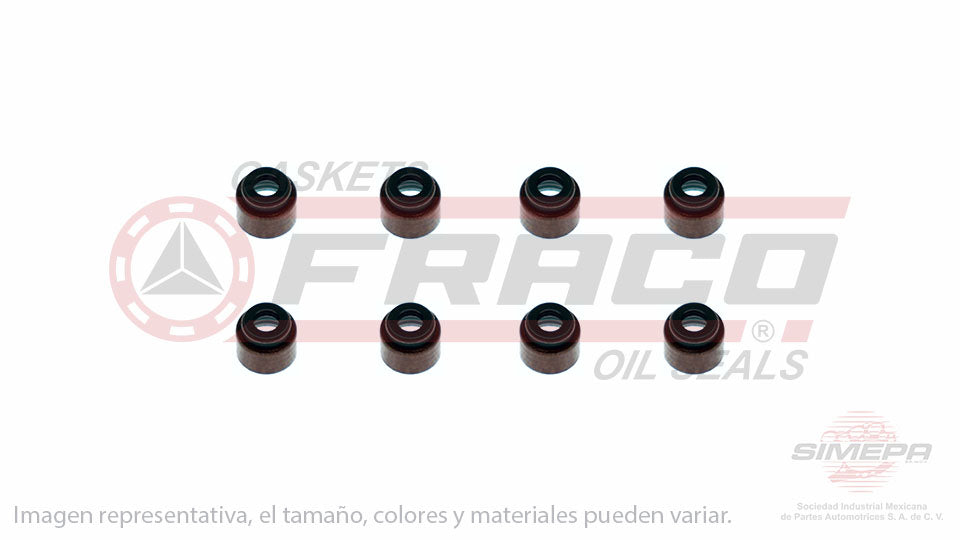 SS-5221-V-08 - SELLOS DE VALVULA POR JUEGOS PARA CHEVROLET NOVA L4 1.6 L SOHC 8 V. SOHC 1985-1988