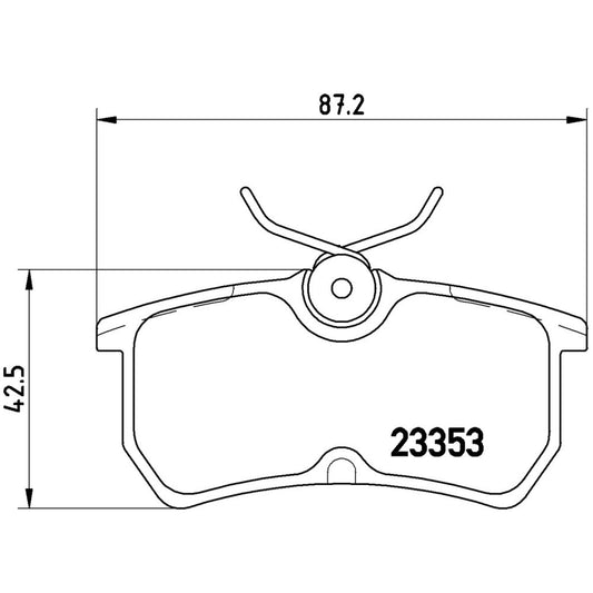 BRE-P24047 - BALATAS TRASERAS PARA FORD FIESTA ST 2008-2016
