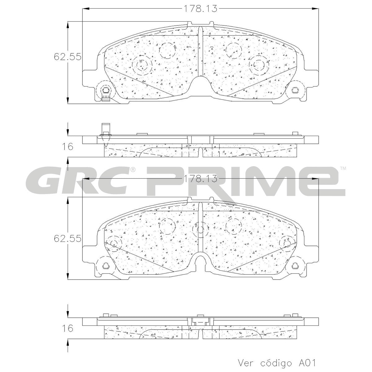 GPRD2371 - BALATAS CERAMICAS DELANTERAS PARA BUICK ENCLAVE 2020-2020
