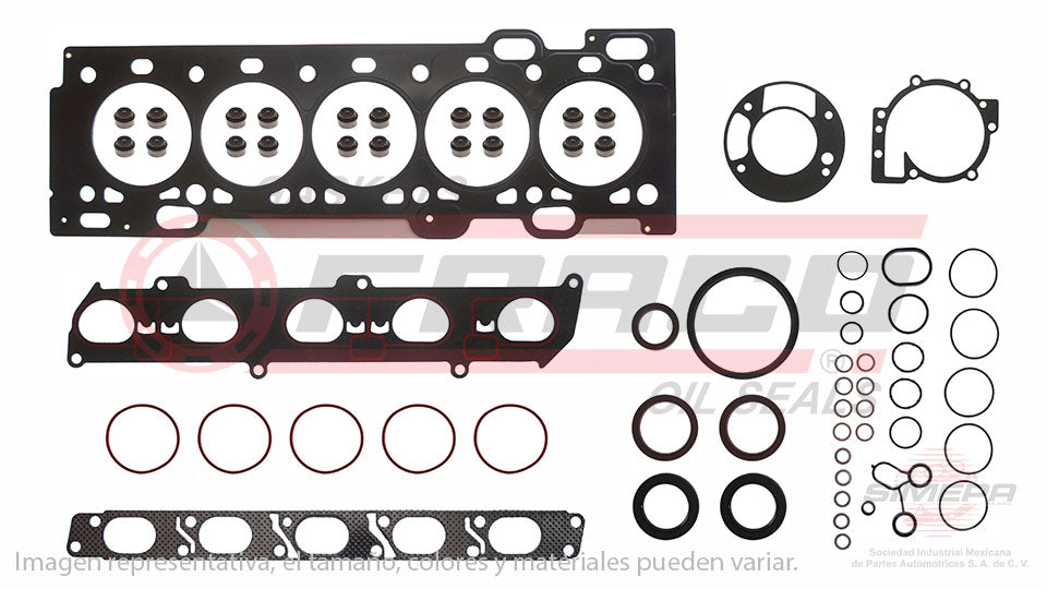 FSX-8750010 - JUEGO DE EMPAQUES PARA VOLVO C30 L5 2.5 L TURBO 20 V. DOHC B5254T7 2007-2013