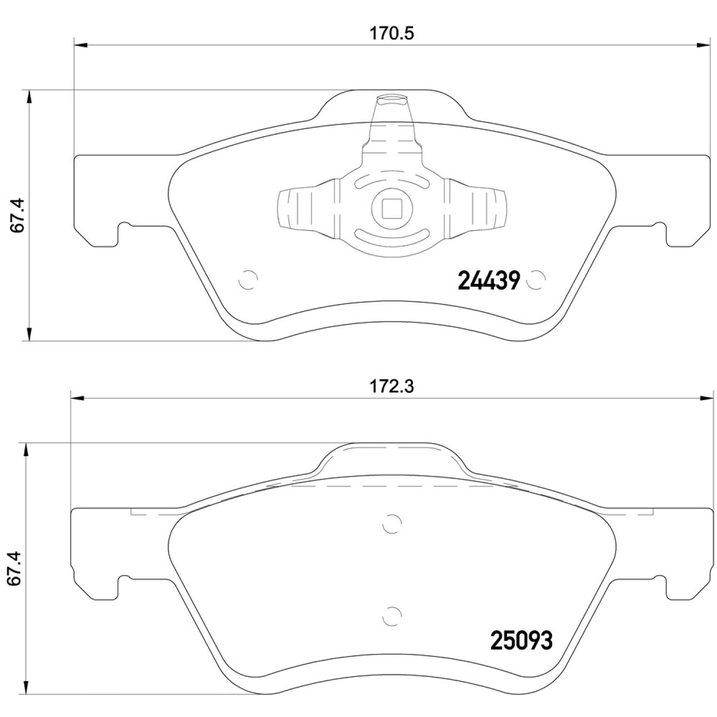 BRE-P24159 - BALATAS DELANTERAS PARA FORD ESCAPE LIMITED 2005-2012