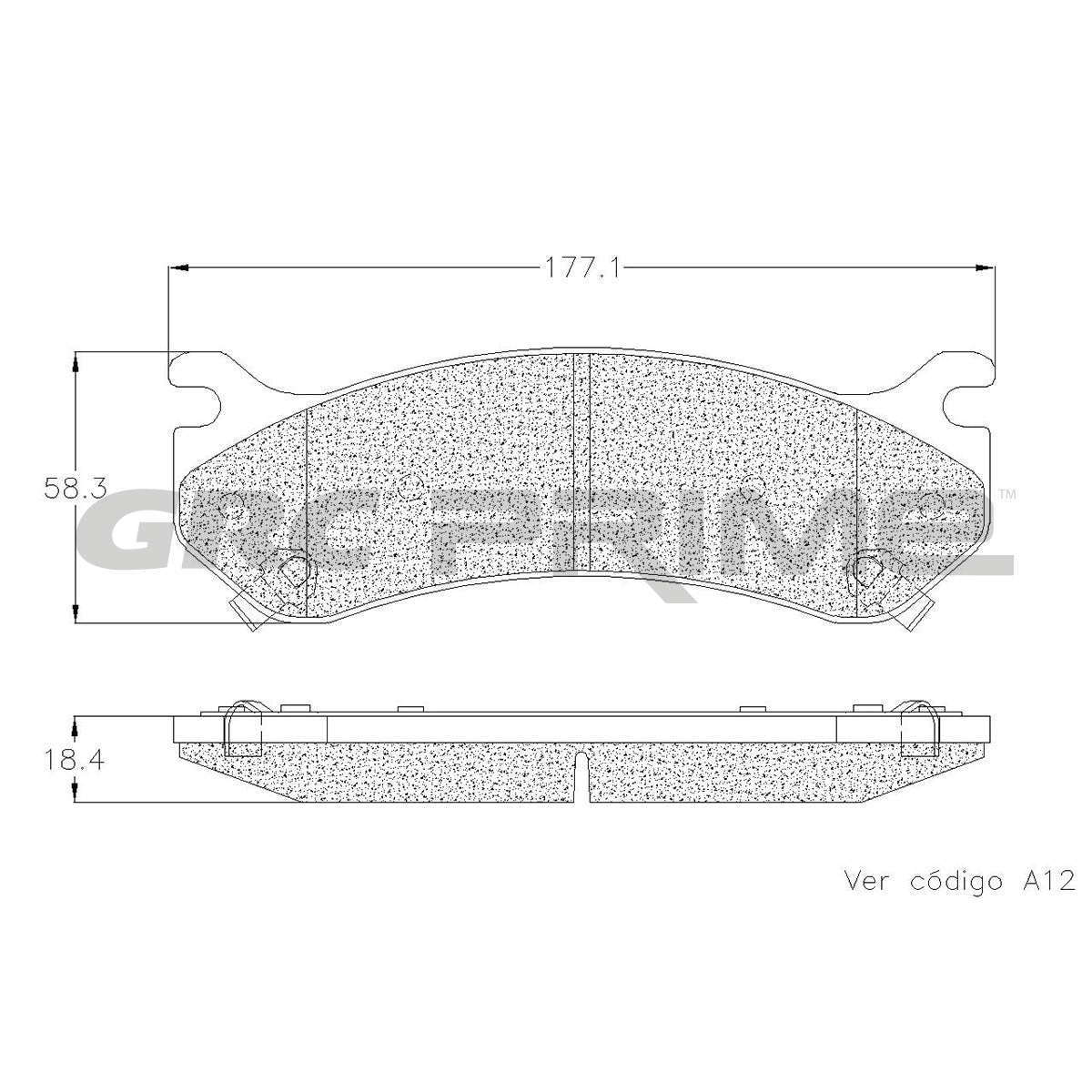 GPRD785SD - BALATAS SEMIMETALICAS DELANTERAS PARA CADILLAC ESCALADE 5.3L 2003-2005